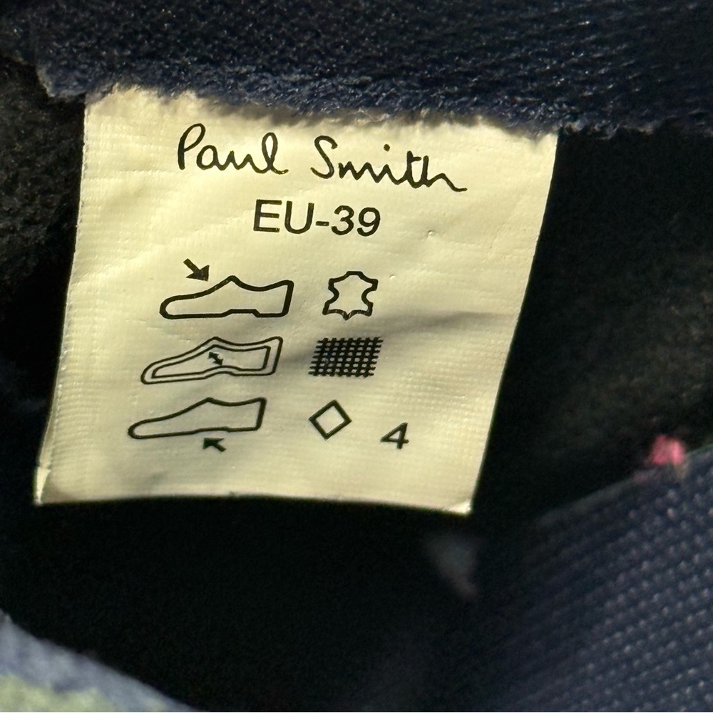 Paul Smith Navy Leather Sneakers - Picture 6 of 10